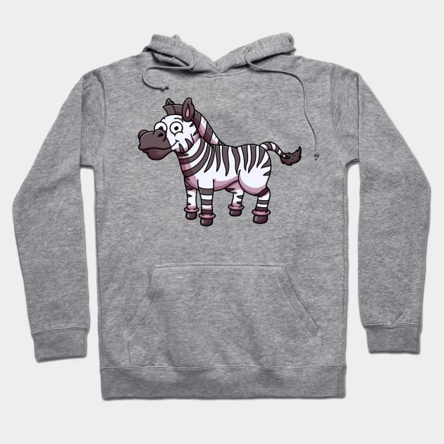 Happy Zebra Hoodie by TheMaskedTooner